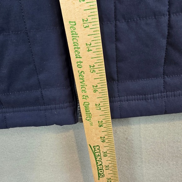 ORVIS Quilted Puffer Vest Navy Blue Full Zip Pockets Mens Lg Classic Collection - Picture 4 of 10